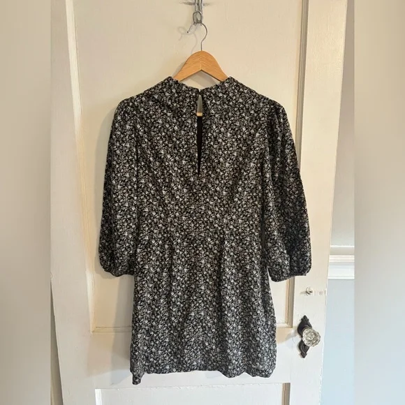 Free People Floral Puff Sleeve Mini Dress - Picture 8 of 10